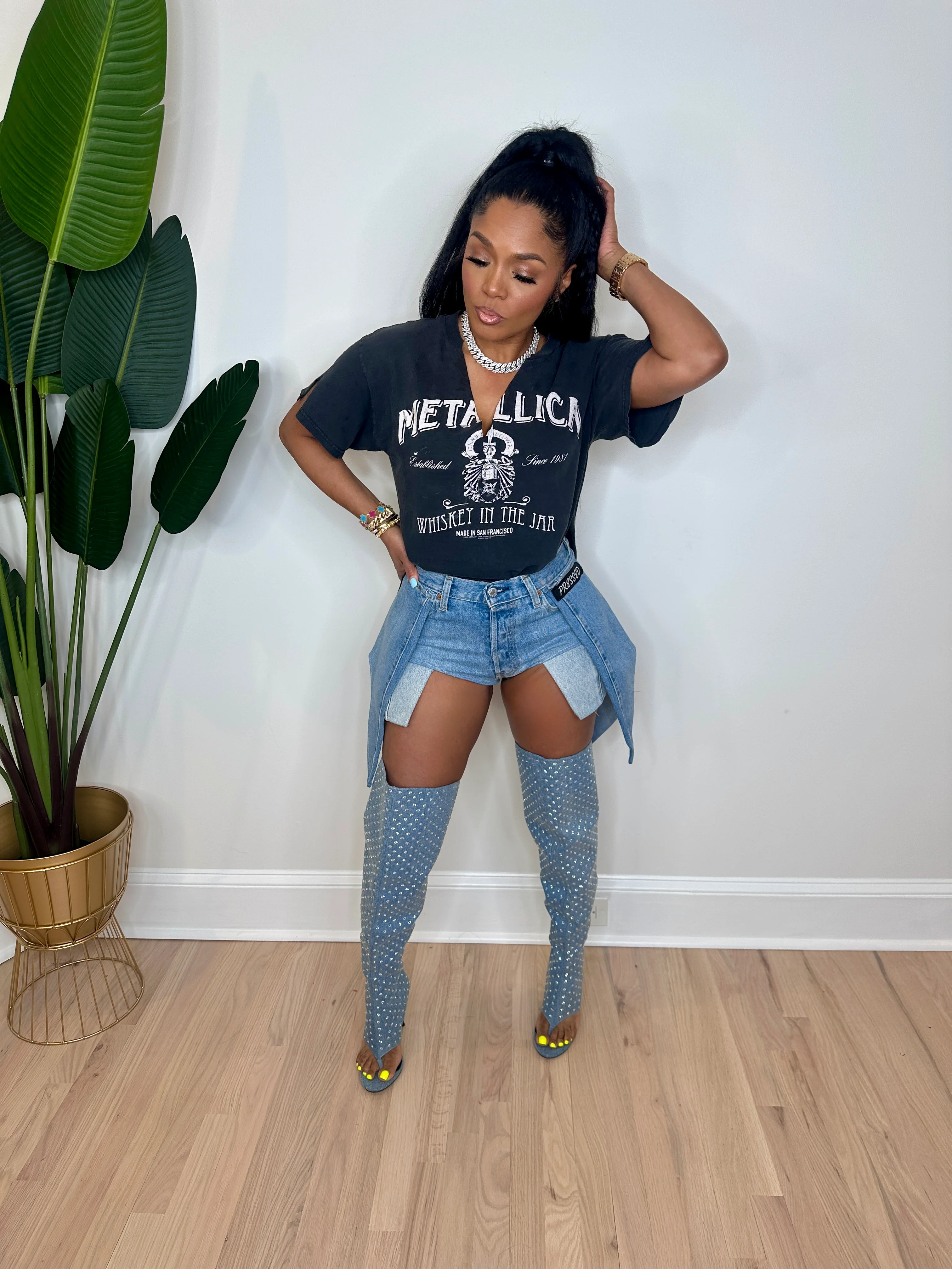 Doing Me Denim Shorts - Image 3