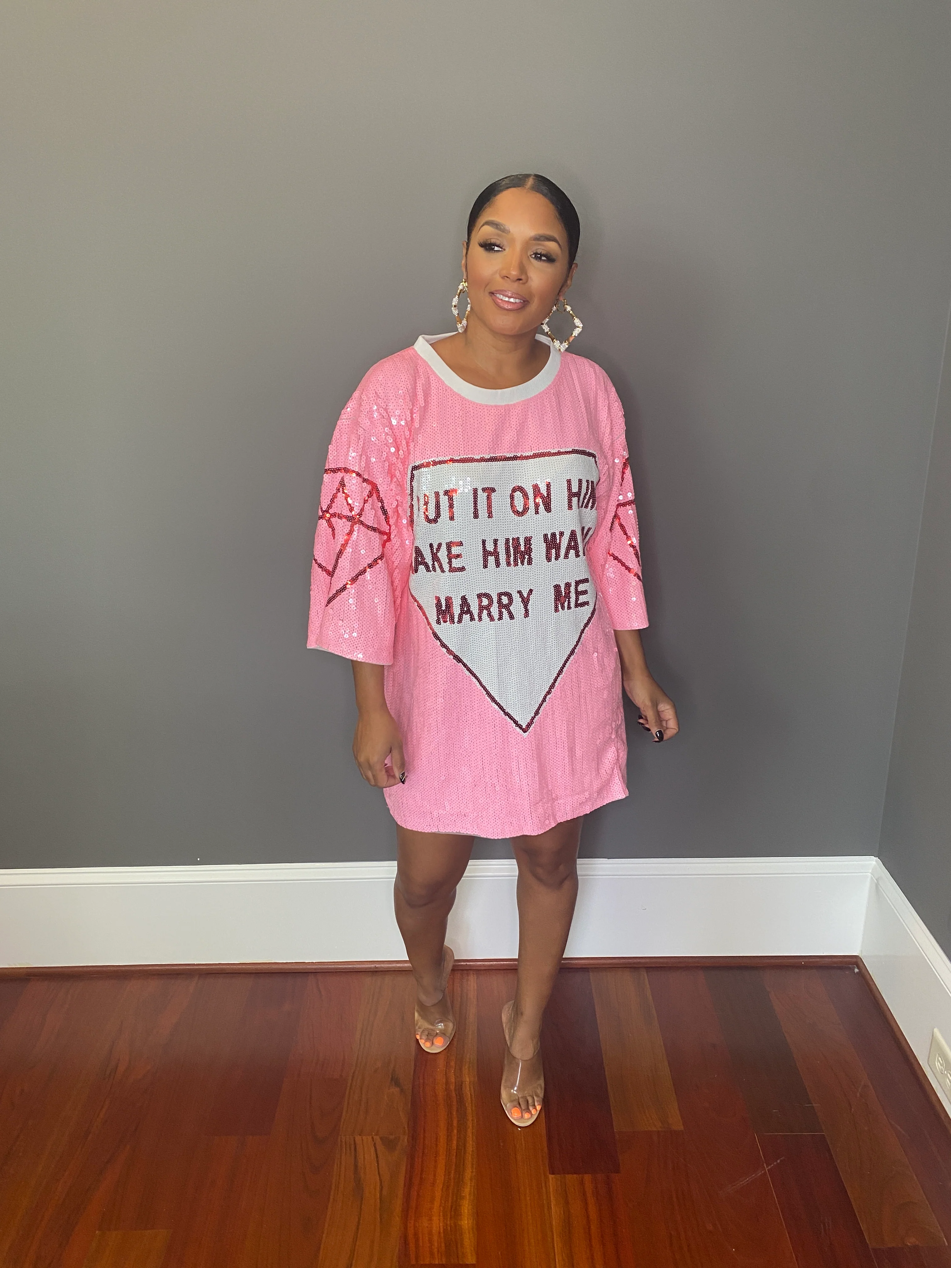 Marry Me Sequins Shirt Dress - Image 4