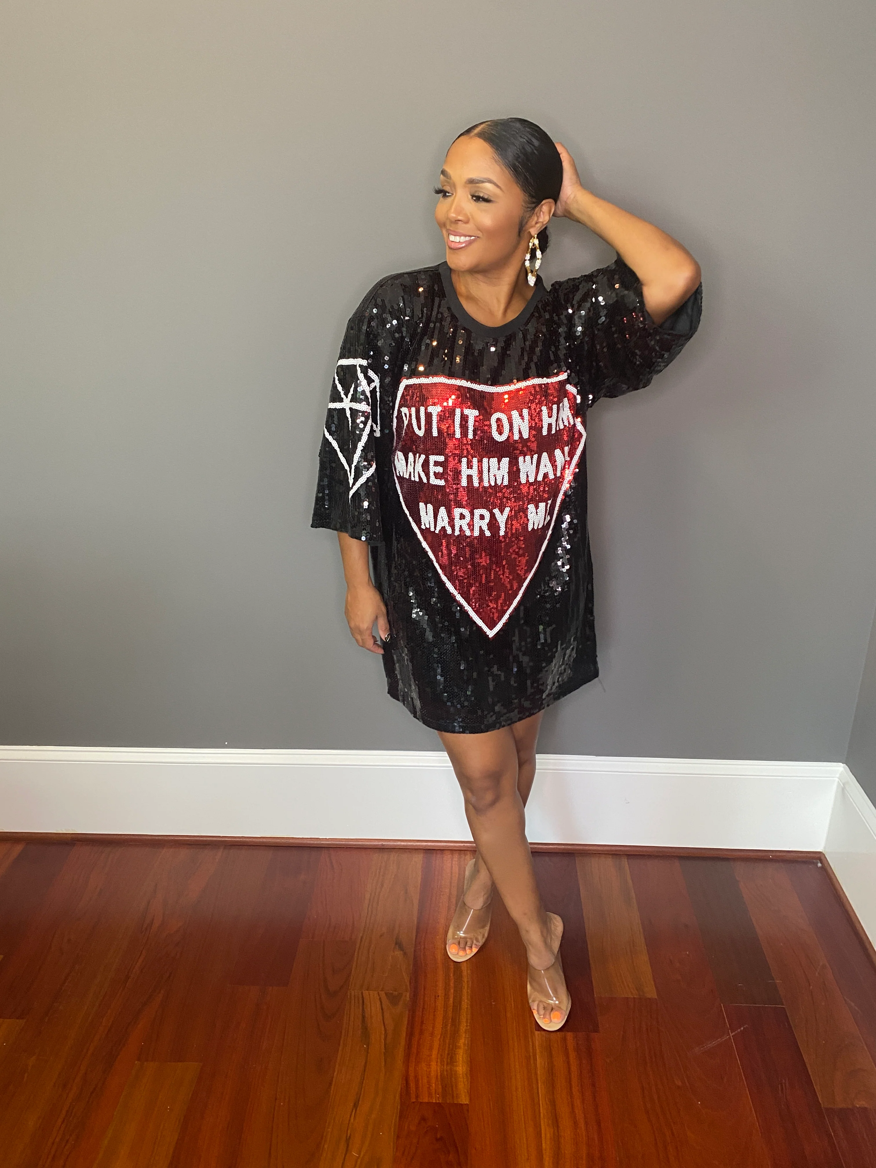 Marry Me Sequins Shirt Dress - Image 6