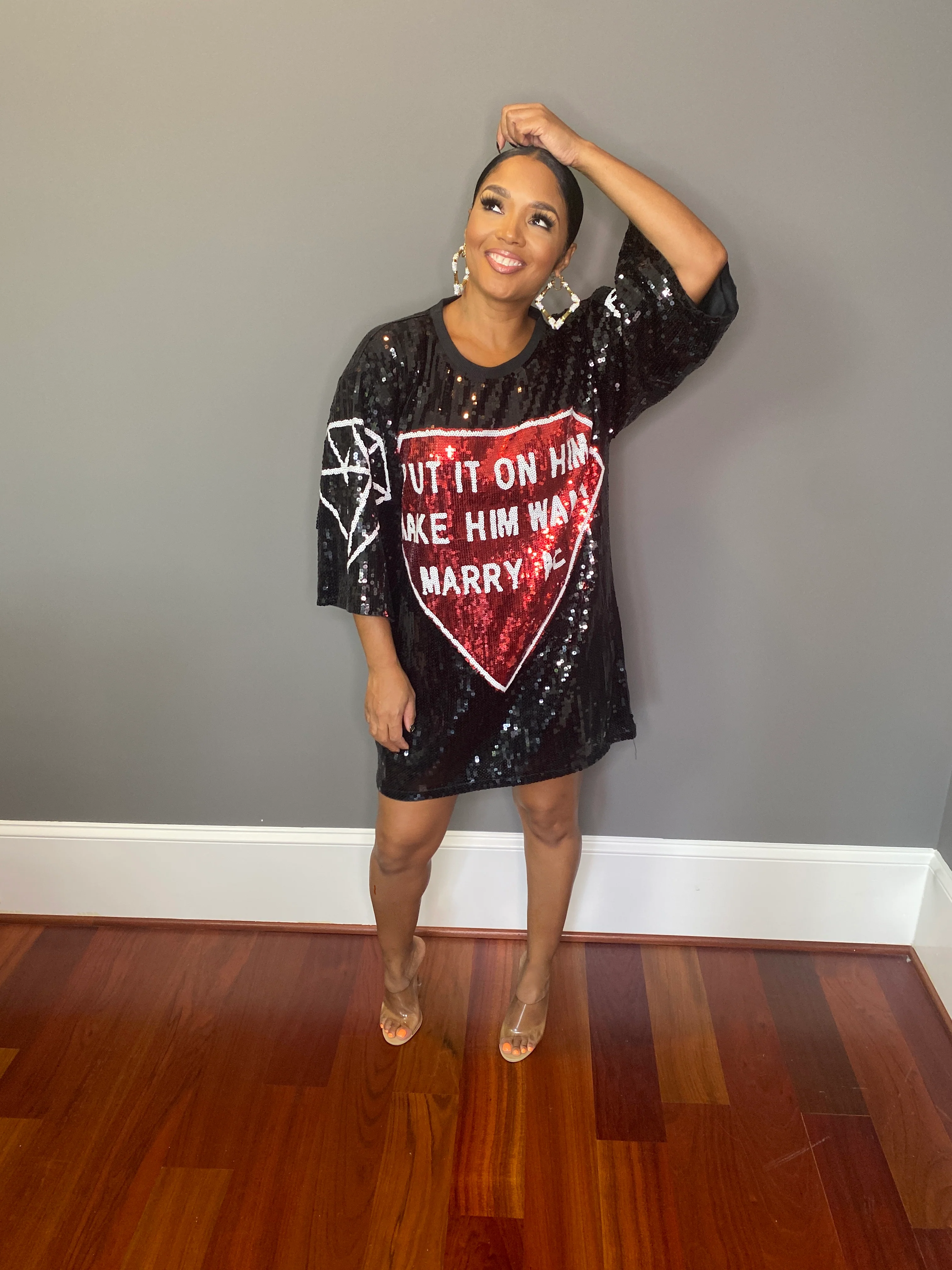 Marry Me Sequins Shirt Dress - Image 7