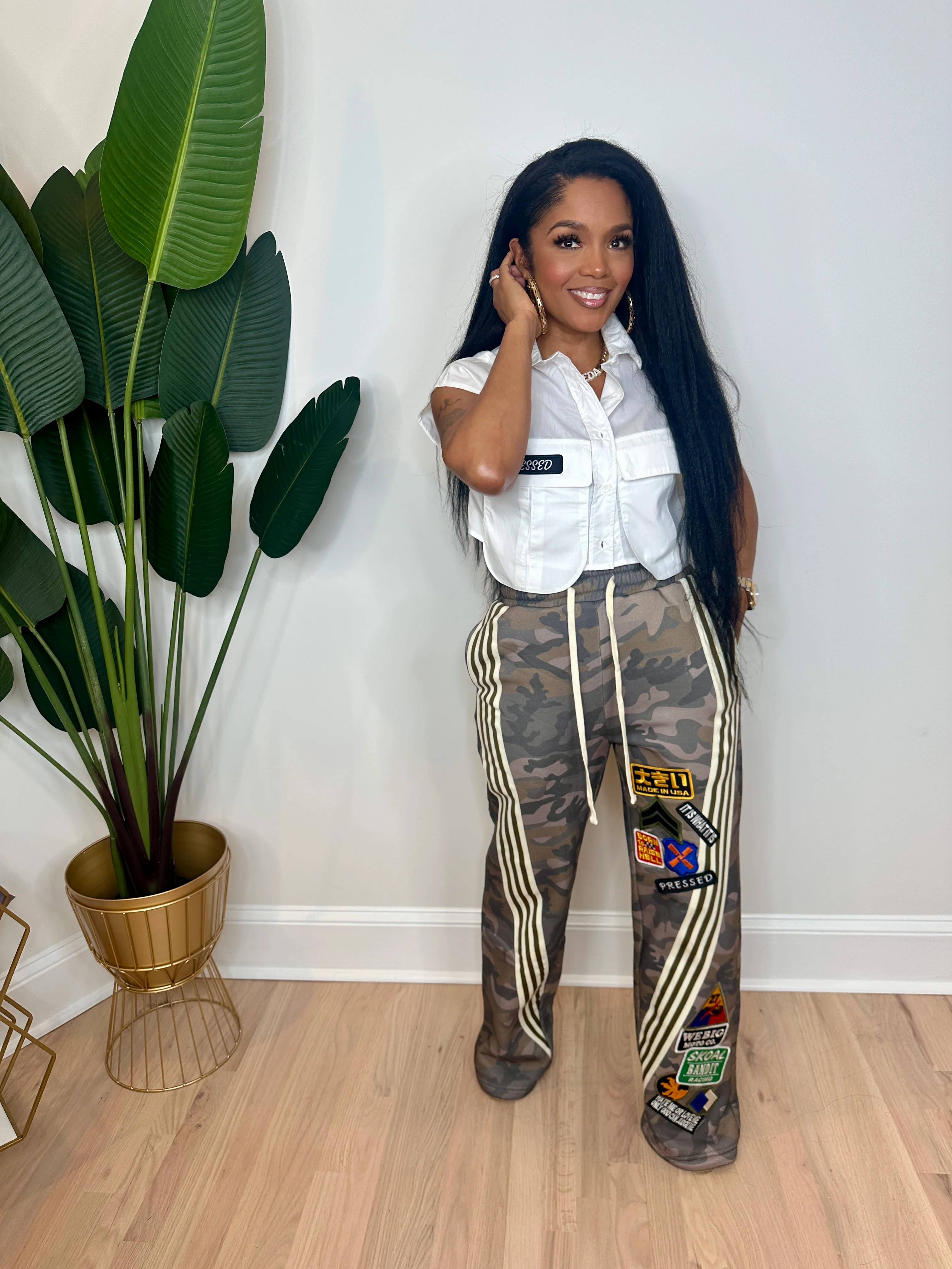 Patch & Lined Sweats - Image 4