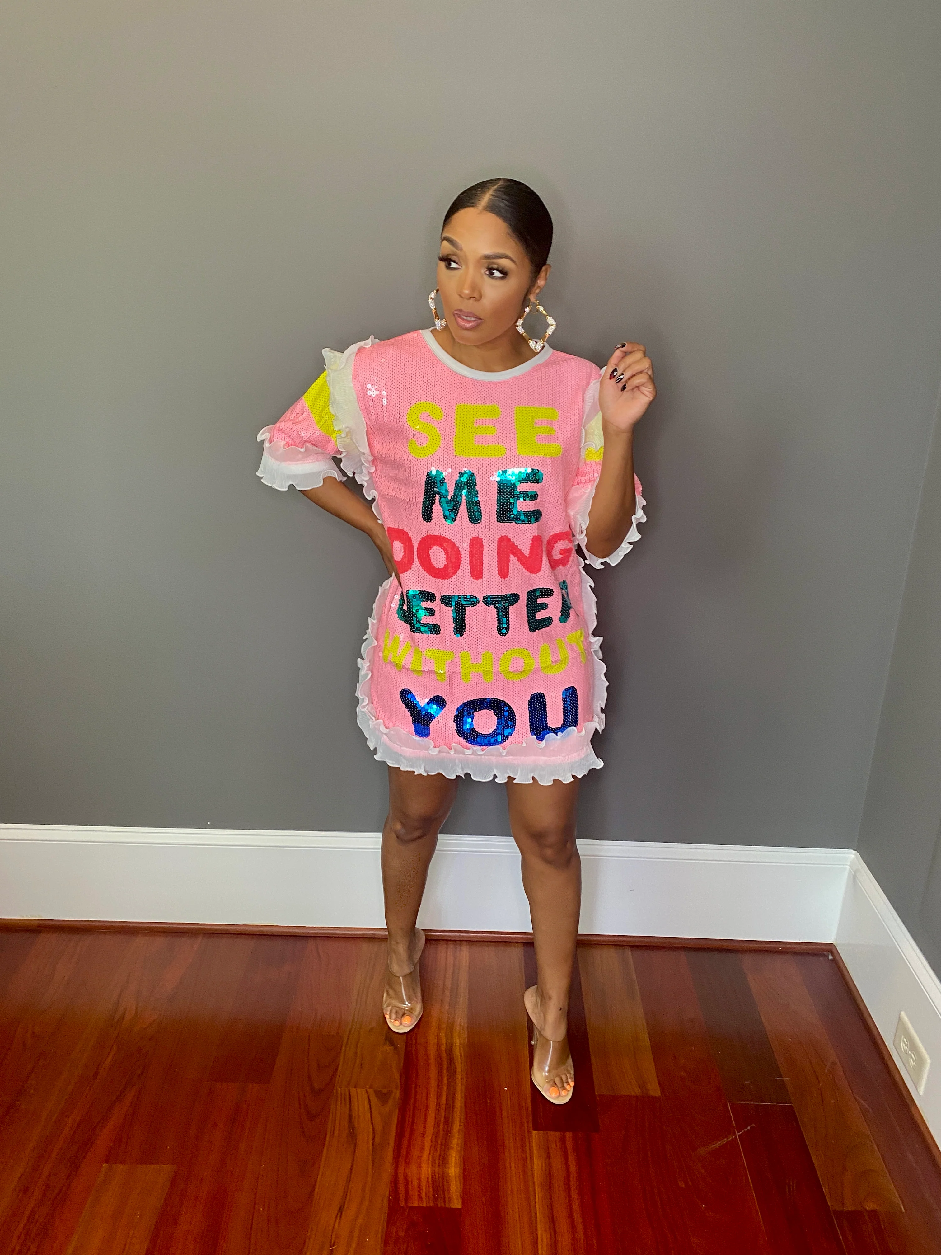 Pink Better Than You Shirt Dress - Image 3