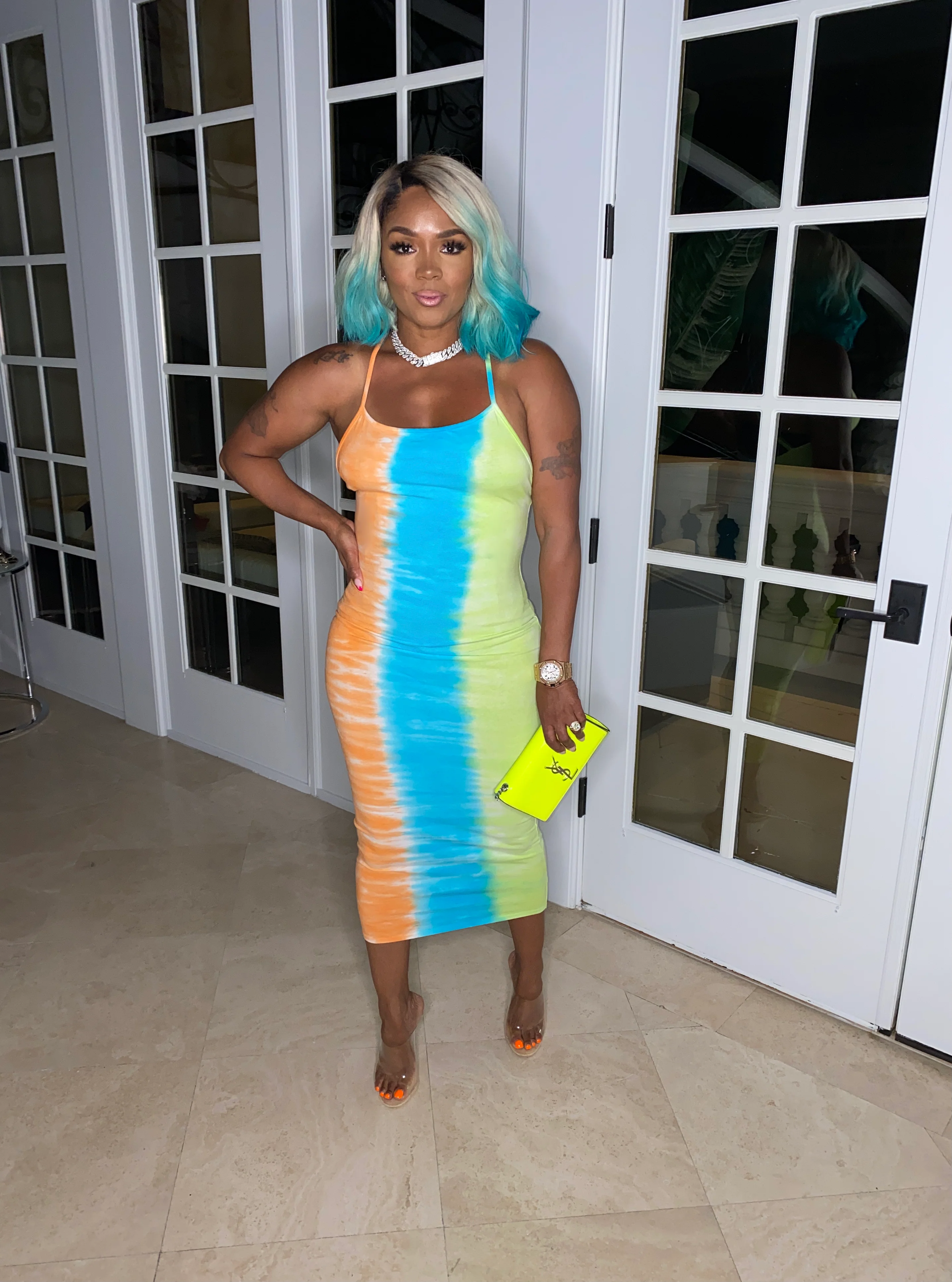 Poppin Summer X Back Dress - Image 3