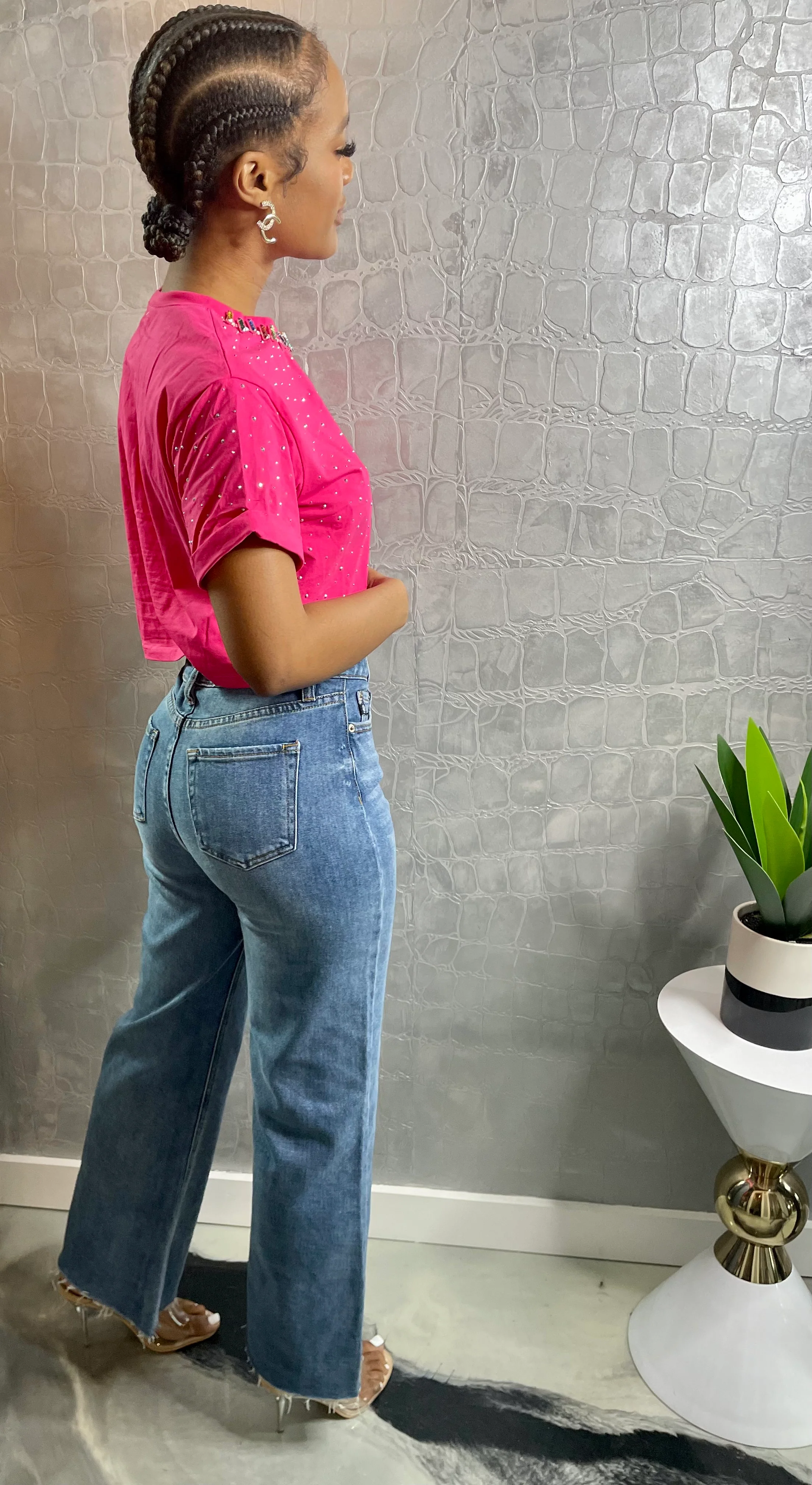 Starlite Bling Crop Tee - Image 6